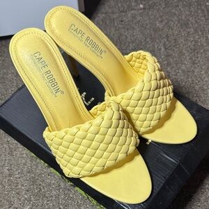 Cape Robbin Lemon Woven Heels